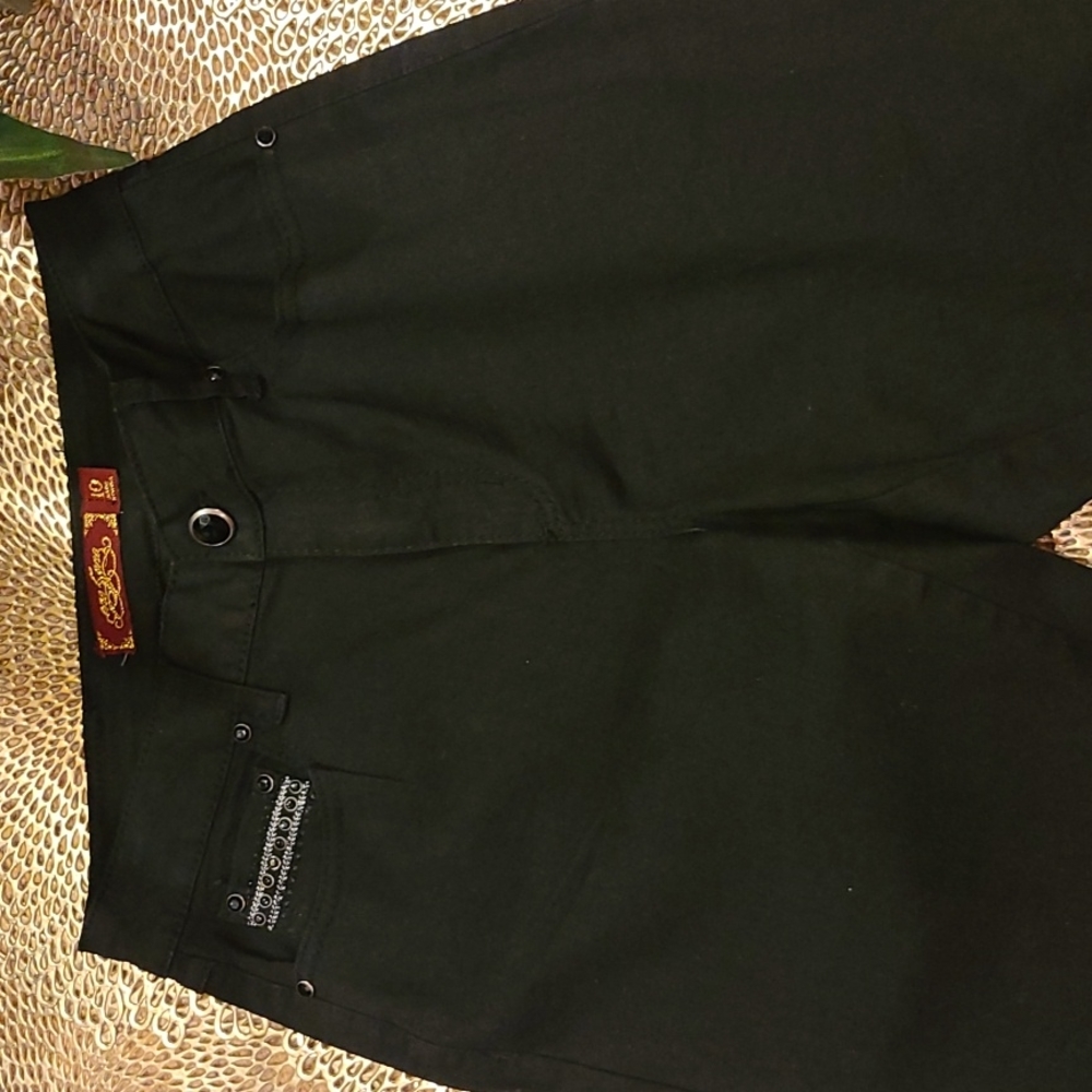 One 5 One Straight Leg Black Jeans - Picture 5 of 12